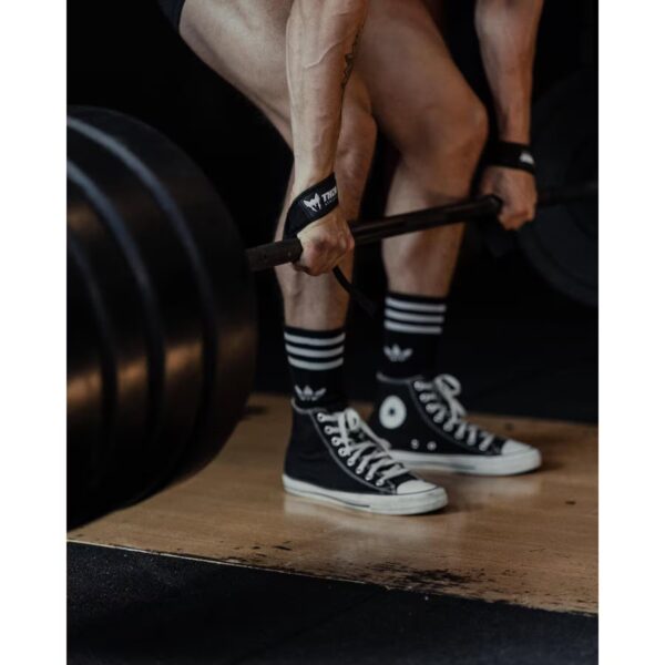 Correas de Levantamiento - Correas de Powerlifting - Correas de Deadlift - Negro - Imagen 2